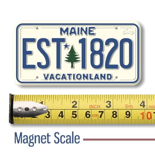 Imán decorativo de placa de matrícula Maine 1.9 x 3.8 pulgadas miniatura 2