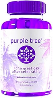 purple tree Celebration Vitamin Pills | Rapid Hydration, Liver Detox, Better Mornings | Dihydromyricetin DHM, Milk Thistle, Electrolytes, Vitamin B, Willow Bark, Quercetin (30 Pills)