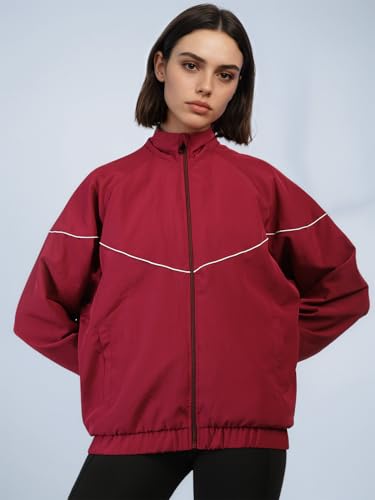 Image of CHKOKKO Sunscreen Jacket for Women Zipper Sports Jacket | UV Protection | Sun Protective | Lightweight Water Resistant | Riding Biker | Outdoor Travel Gym Running