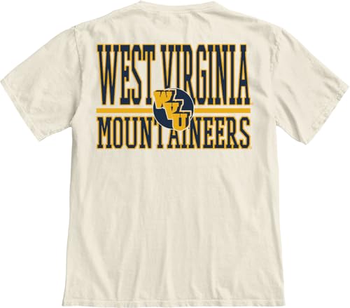 West Virginia Mountaineers NCAA Officially Licensed T-Shirt Ringspun Front/Back Mascot Ivory, XX-Large by Blue 84 - Used condition - Image 3