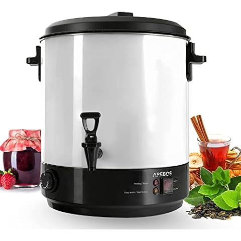 Arebos 28 Litre Catering Urn with Thermostat Cover