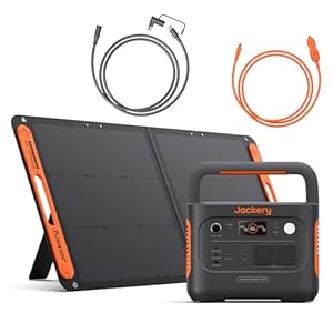 Jackery Explorer 1000 v2 Powerstaion Set, 1070Wh E1000 v2 LFP Powerstation mit 100W Solarpanel, 5 m Verlängerungskabel & DC8020 Kfz-Ladekabel, 1 Std. Schnellladung, für Camping & Wohnmobil