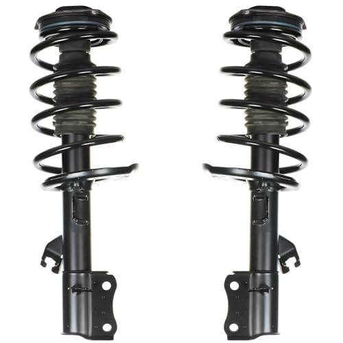 Image of Detroit Axle - Front Struts w /Coil Springs Rear Shock Absorbers Sway Bars Outer Inner Tie Rods Replacement for 2014-2016 Nissan Sentra - 10pc Set