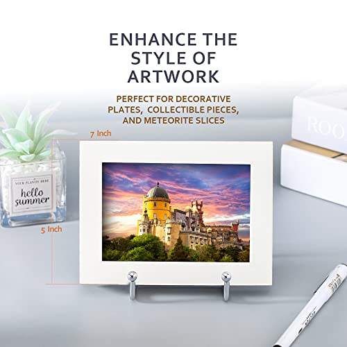 Lionwei Lionweli Silver Decorative Plate Stand Holder Picture Frame Stand Easel Display Stand #TOP2