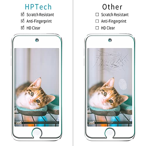 Image of HPTech iPod Touch 6 /5 Screen Protector - (2-Pack) Tempered Glass Film for Apple iPod Touch 6G (6th Generation) / 5G (5th Generation) with Lifetime Replacement Warranty