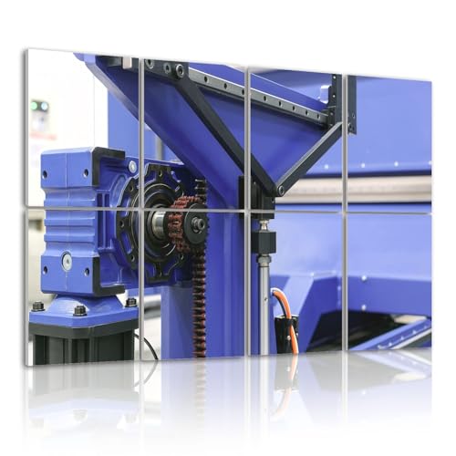 8 Pack Art Acoustic Panels Self Adhesive Large Mechanical Equipment Decorative Soundproof Wall Panels Sound Absorbing Panel 48"x32" for Office Home Studio