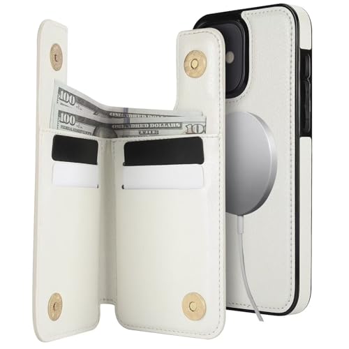 Coque iPhone 12 magnétique détachable avec porte-carte antichoc et support