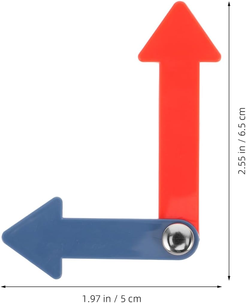 Gatuida Pack of 5 Plastic Clock Hands for Clock Repair and Mounting Hands Easy Rotation School Use Educational and Red Solid Teaching Accessory