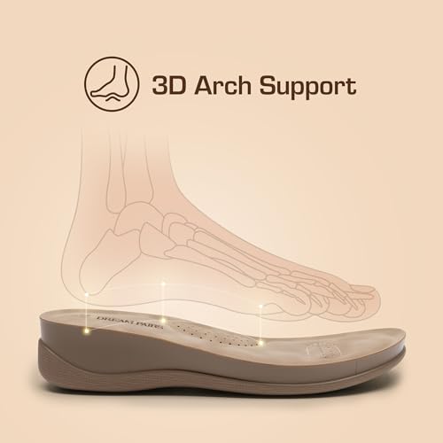 Image of DREAM PAIRS Women's Comfortable Dressy Flats Sandals Open Toe One Band Casual Walking Sandals for Summer