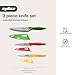 Zyliss 3 Piece Knife Value Set - Kitchen Knife Set - Kitchen Knife Set with Sheath Covers - Includes Paring, Serrated Paring & Utility Knives - Stainless Steel
