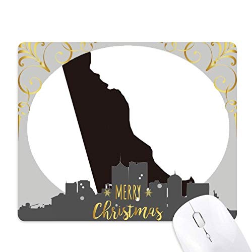 Tapis de souris Amérique Delaware carte États-Unis Noël