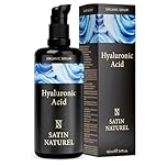 Satin Naturel High-Dose Hyaluronic Serum 100 ml – Organic Hyaluronic Acid Facial Serum – Anti-Aging Moisturizing Serum – Vegan – 24h Hydration – Facial Care for Women and Men