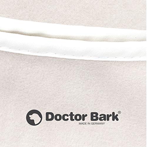 Doctor Bark | kuschelige Hundedecke waschbar bis 95°C, hygienische, weiche Fleecedecke für Sofa und Hundebett, Flauschige Haustierdecke - Made in Germany (XL - 140x100 cm/Hellbeige)