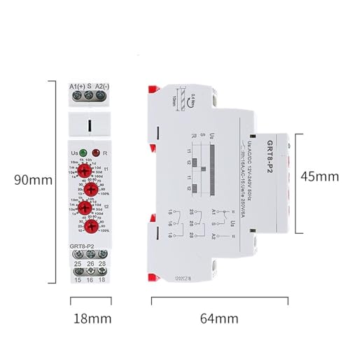 Relais d'impulsion de retard 0.1s-100 jours pour automatisme de maison - 5