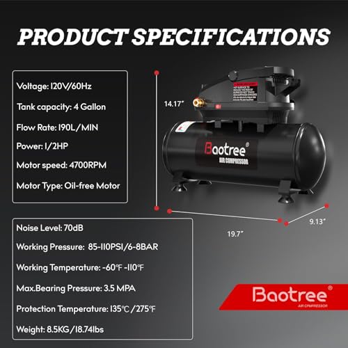 4 Gallon Portable Air Compressor