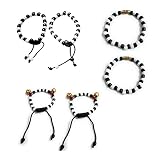 SSR Nazariya Bangles set for New born Babies Fancy jewellery with Black and White Beads Bracelet (0-