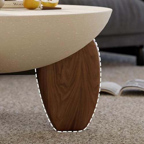 Image of Upholstered 3 Seater Sofa Three Seater Sofa with Wooden Legs for Living Room Hotels & Offices (Coffee Table)