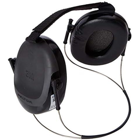 3M PELTOR Welding Earmuffs, 24 dB, Black, Neckband, H505B-596-SV Cover