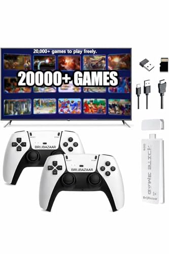 Image of Gaming Stick Console for TV | Plug & Play HDMI Game Stick with Wireless Controllers | Classic Arcade-Style Home Gaming for 2 Players