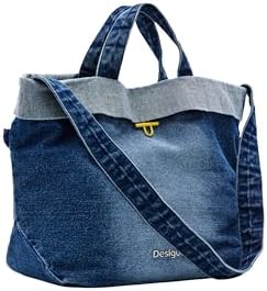 Desigual denim crossbody tas donkerblauw | wehkamp