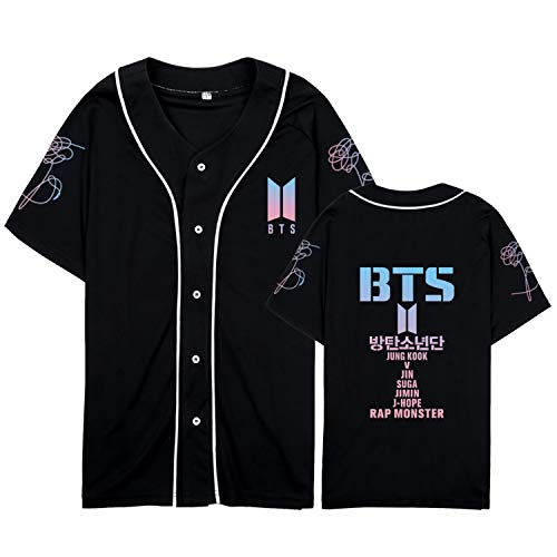 Kpop BTS Love Yourself Answer Baseball Jersey Shirt Suga Jimin Jungkook V Tshirt M Black Kpop BTS Love Yourself Answer Baseball Jersey Shirt Suga Jimin Jungkook V Tshirt M Black