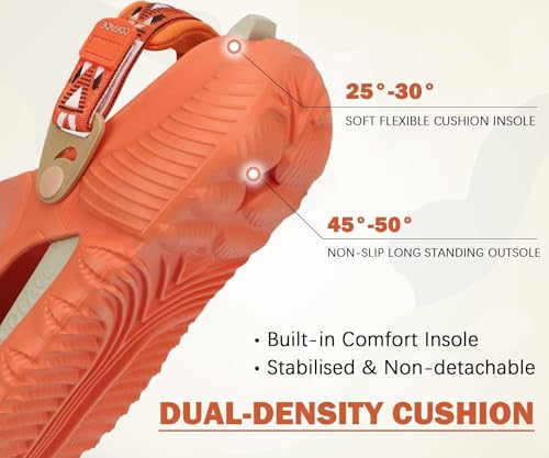 Image of COFACE Mens Orthotic Clogs Orthopedic Mules for Men Recovery Sandals Man Plantar Fasciitis Summer Casual Size 7-15