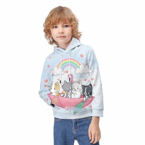 Pull à capuche licorne 3D pour enfants le cadeau d'anniversaire idéal - 2