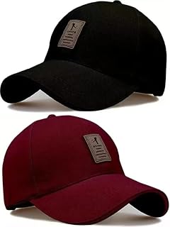 RYTORIA Cotton Baseball Cap for Kids 4 to 10 Years Combo Pack Adjustable Breathable Outdoor Cap for Hunting Fishing Sports... Price In India