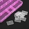 OriGlam 1pcs 17x10CM Plastic Organizer Storage Box with Adjustable Dividers, Jewelry Storage Container Box for Office Supplies Beads Crafts Fishing Tackles (Pink, 6.81x3.93 inches) #3