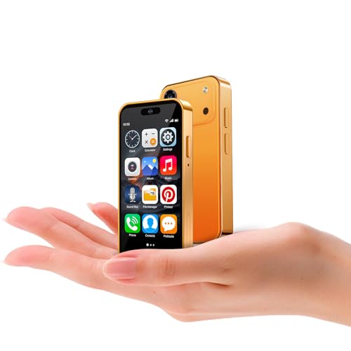 Pdfbenli Mini Phone for Kids (Light Orange)
