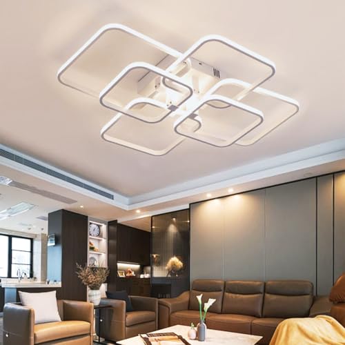 Plafonnier LED de salon pour régler la luminosité sans bouger avec sa télécommande pratique