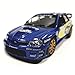 Kinsmart Blue 2007 Solberg Subaru Impreza WRC STI Rallye Monte Carlo #7 1/36 Scale Diecast Car