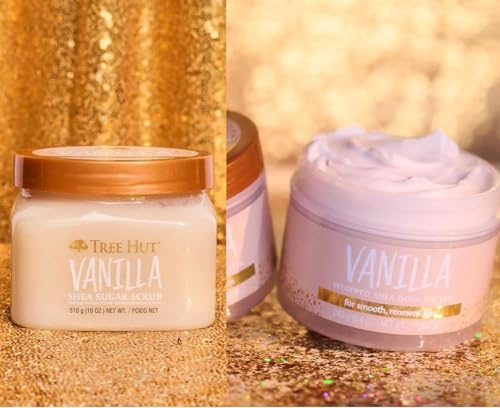 image for Tree Hut Vanilla Shea Sugar Scrub Bundled With Whipped Body Butter, Ne