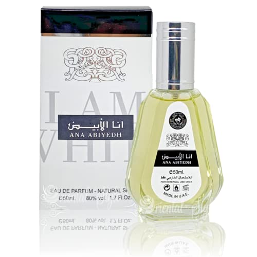 ANA ABIYEDH - 50ml Perfume Spray. wonderful fragrance full of harmony where light white musk and a delicate fresh sweetness are interwoven. Hafsa Arabian Fragrances Ltd