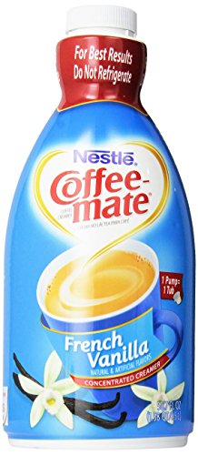 Nestle Coffee Mate Coffee Creamer, French Vanilla bottle with Pump, 50.7 Oz