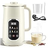 8 in 1 Nut Milk Maker, 1200ML Soy Milk Maker with 18h Timer/PreSet/AutoClean/KeepWarm/Boil Wate, Automatic Plant-Based Milk Maker for Almond Milk, nut Milk, Oat Cashew Milk, Soups, Juice