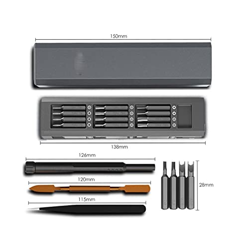 Kit de tournevis de précision 44 en 1 avec coffret magnétique démontable - 3