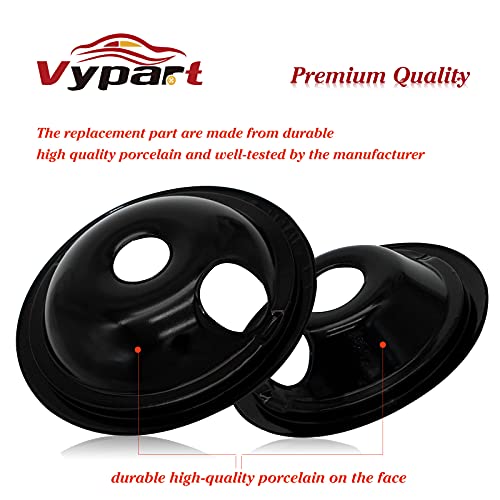 Vypart Burner Drip Pan Replacement Set 2 X 6’’ WB31M20 and 2 X 8’’ WB31M19 Porcelain Range Cooktop Drip Pans for GE Electric Range (4 Pack) - Thumbnail 5