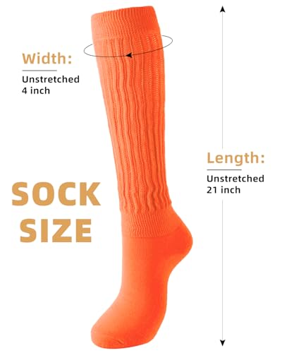 Image of HONGTEYA Slouchy Socks Women Knee High Soft Cozy for Boot