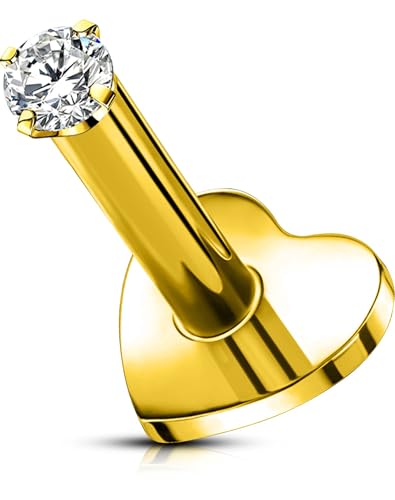 [OUFER Body Piercing] �{�f�B�s�A�X ���u���g�s�A�X�F16G/1.2mm ���b�v�o�[ �����w���b�N�X�X�^�b�h �`�^���� �g���K�X ���h�X�A�����O �j�����p 5-12mm