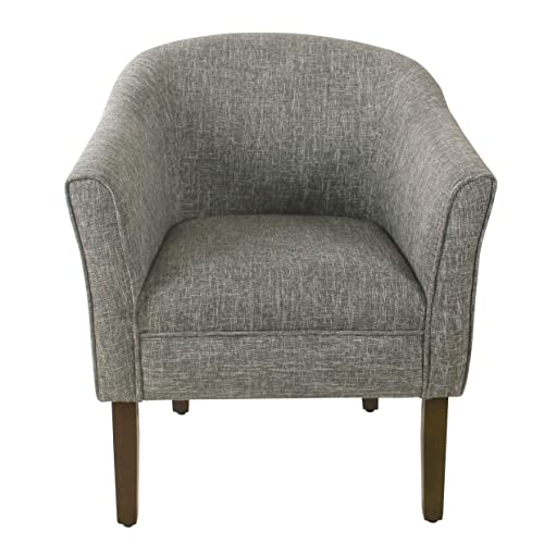 HomePop Modern Barrel Accent Chair, Grey