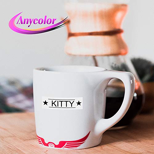 Anycolor Compatible For Brother Tz Tape 12Mm 0.47 Laminated White Tape Tze-231 Tz231 Tze231 Label Maker Tape, Work With P Touch Pt-D210 Ptd-220 Pth110 D600 D400 1880 Label Maker, 4-Pack #TOP5