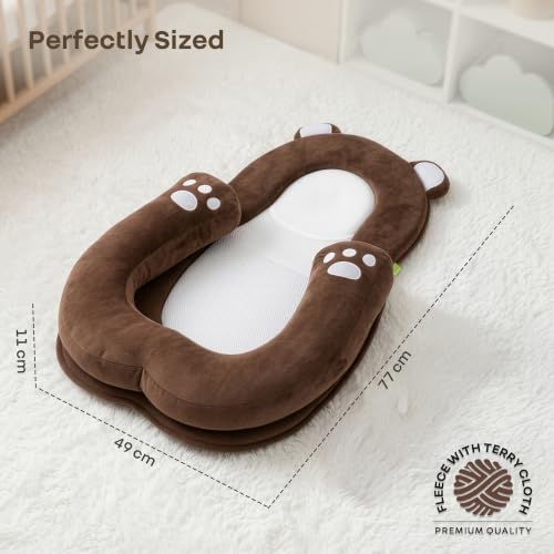 Image of R for Rabbit Snuggy Teddy Kids Bedding Bag | Soft Portable Travel Sleep Sack for Kids | Ultra-Soft Plush Fabric for Everyday Comfort (Brown)