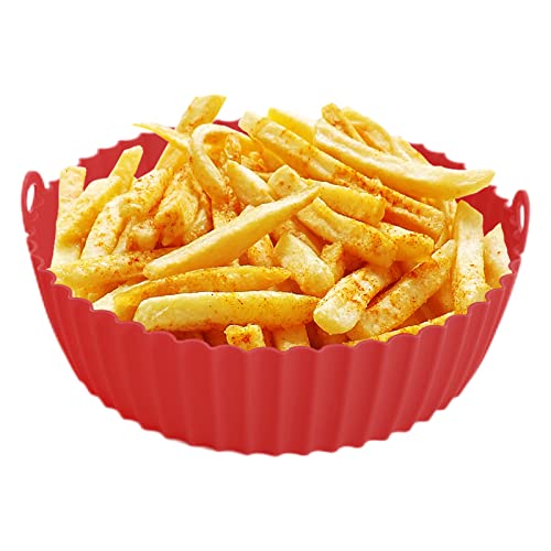 Onlynery Air Fryer Silicone Pot Liners - Heat-Proof Round Bo