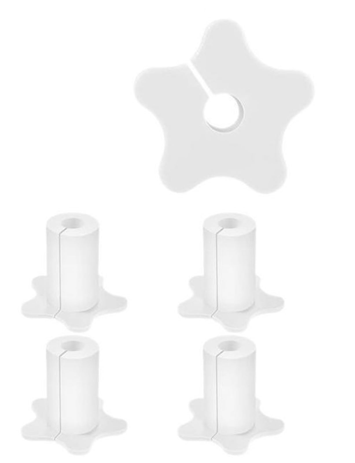 Maryear White Grommets 20Pcs Wall Cable Entry Cover Pass Through Grommet Silicone For 16Mm Diameter Penetration(White)