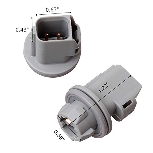 Hercoo License Plate Light Wiring Harness Pigtail Rear Lamp Socket Compatible With 1999-2015 F250 F350 F450 F550 Super Duty Bronco Excursion Expedition Explorer Ranger Pickup Truck, Pack Of 2 #TOP3