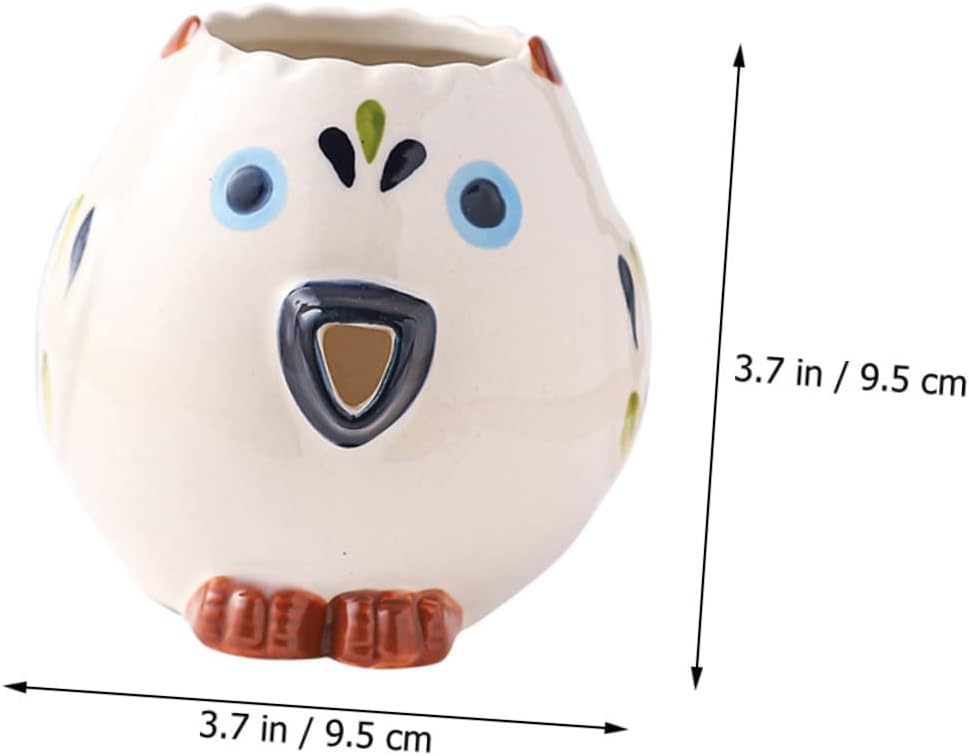 Owl Shaped Ceramic Egg Separator for Kitchen Baking Egg Whites