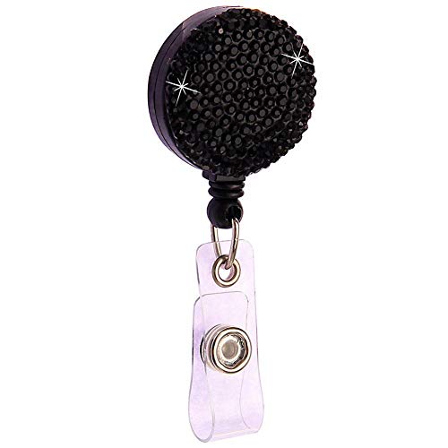 Preisvergleich Produktbild XHNNI Einfacher Schlüsselanhänger, kreativer Schnappverschluss, eingelegter schwarzer Strass-Schlüsselring zum Aufhängen von Autoschlüsseln, Schwarz (Schwarz) - H8VYFIYDRE