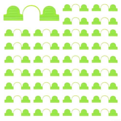 Lot de 100 accessoires de fixation pour film de serre, colliers de serrage en plastique pour serre, clip de tuyau en fibre de verre, boucle de serre avec clip de queue (4 mm)