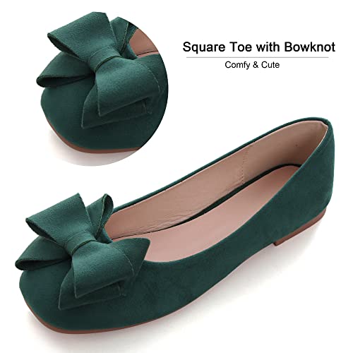 Image of Dear Time Women's Flats Shoes Bowknot Dressy Ballets Loafers Wedding Business Casual Walking Shoes